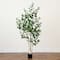 6ft. Potted Green Artificial Birch Tree with Real Touch Leaves